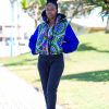 Ladies- Zium African Print Winter Parka Jacket