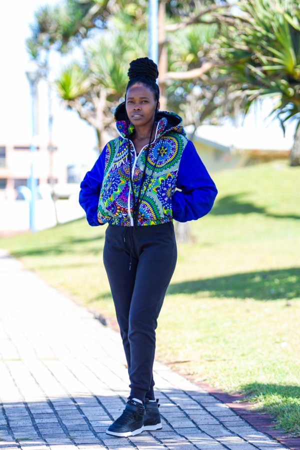 Ladies- Zium African Print Winter Parka Jacket