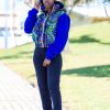 Ladies- Zium African Print Winter Parka Jacket