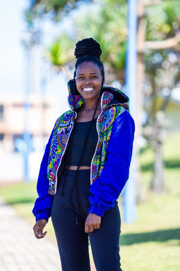Ladies- Zium African Print Winter Parka Jacket