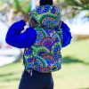 Ladies- Zium African Print Winter Parka Jacket