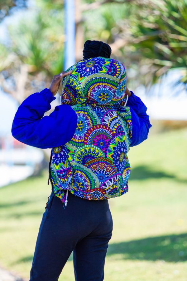 Ladies- Zium African Print Winter Parka Jacket