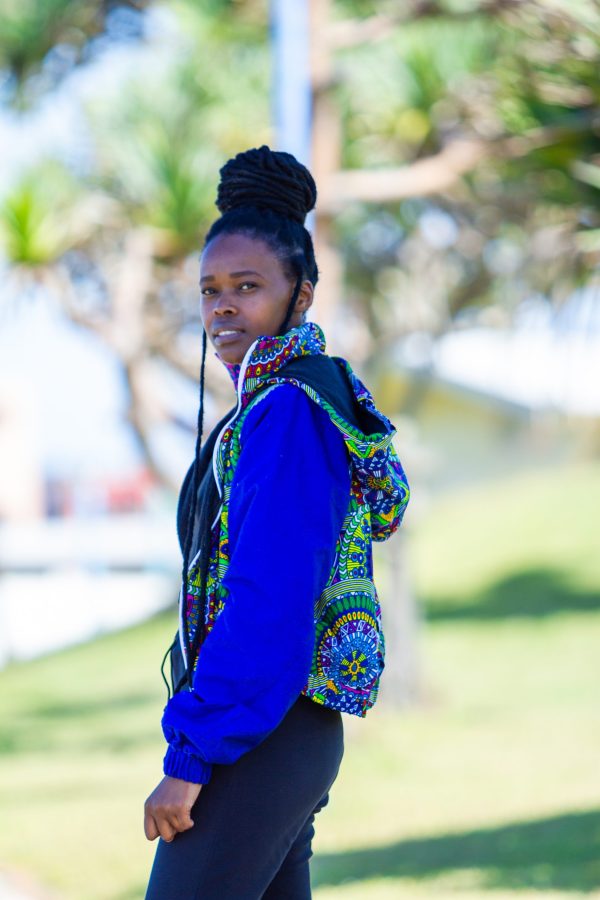 Ladies- Zium African Print Winter Parka Jacket
