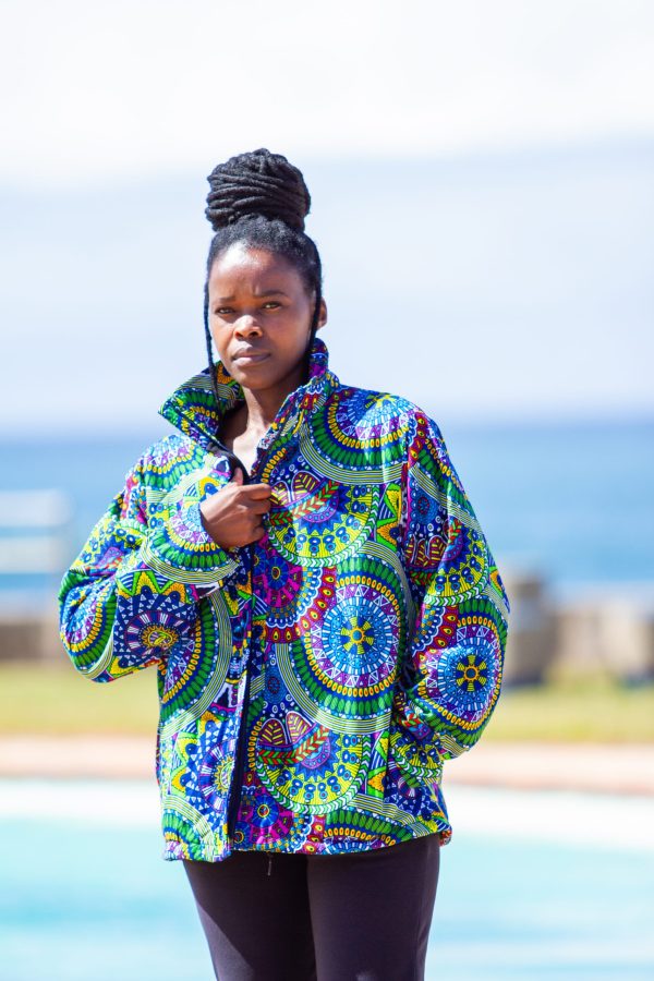 Unise- Zium Afrcan Print Winter Parka Jacket