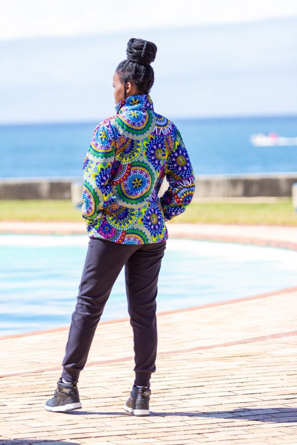 Unise- Zium Afrcan Print Winter Parka Jacket