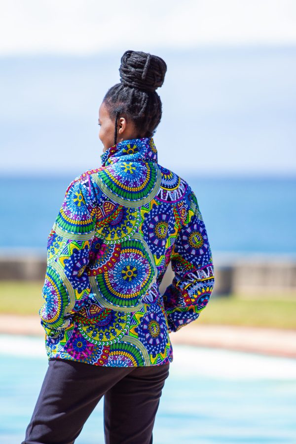 Unise- Zium Afrcan Print Winter Parka Jacket