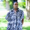 Ingwe Black & White Shirt Dress