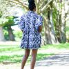 Ingwe Black & White Shirt Dress