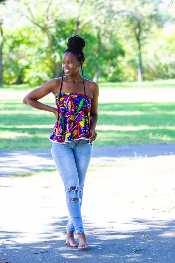 Women's Floral Peplum Top