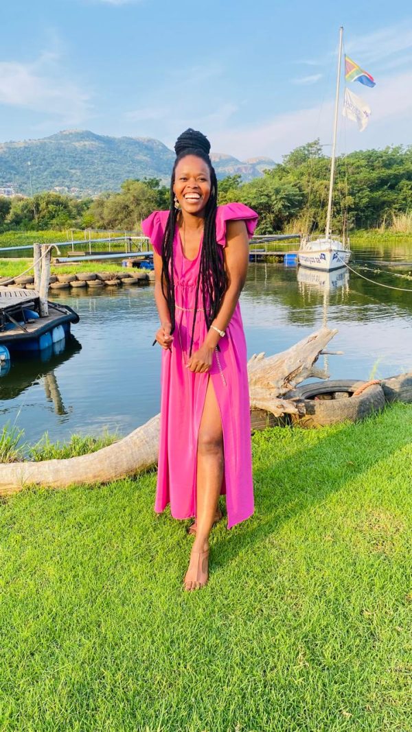 Maxi Plain Magenta Dress